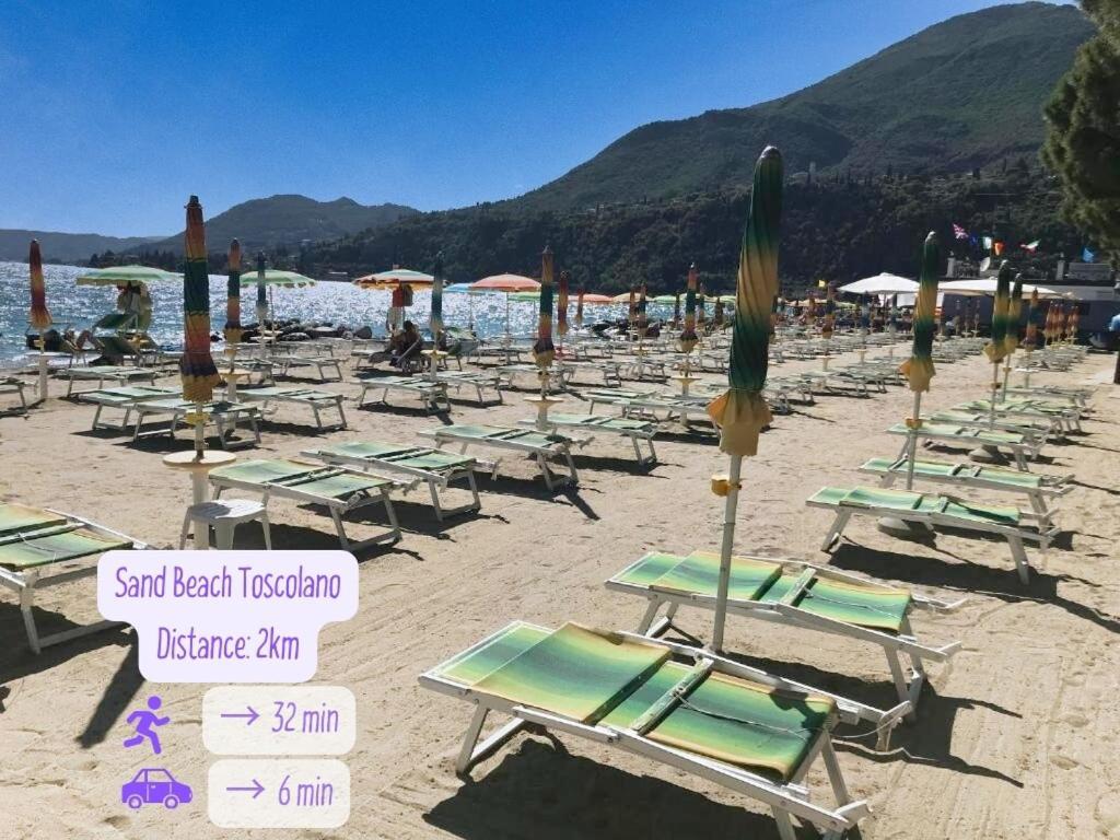 Seeblick Lockoff Apartment, Pool&Garten, Terrasse Toscolano-Maderno Exterior foto